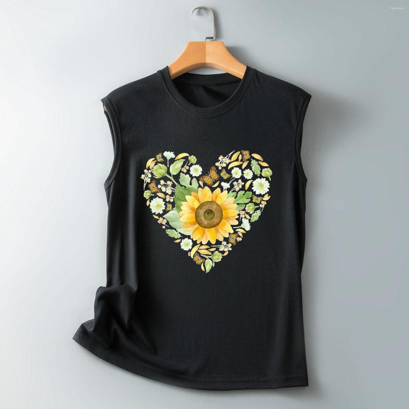 Women' Tanks Women Casual Top Shirt Sleeveless Sunflower Printing O Neck Vest Tank Tops Tunic Fashion Blouse, Black
Women' Tanks Women Casual Top Shirt Sleeveless Sunflower Printing O Neck Vest Tank Tops Tunic Fashion Blouse, Black