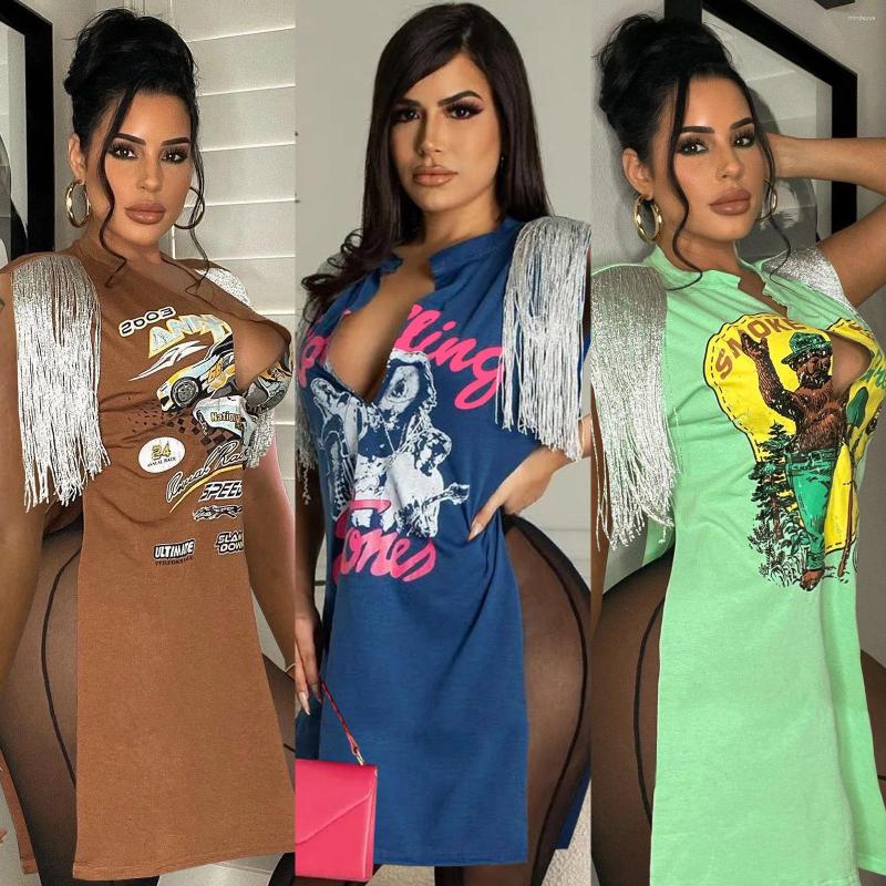 Party Dresses 2023 Casaul Women Mini Dress Print Tassel Off Shoulder Side Split Out For Vestidos, Green
Party Dresses 2023 Casaul Women Mini Dress Print Tassel Off Shoulder Side Split Out For Vestidos, Green