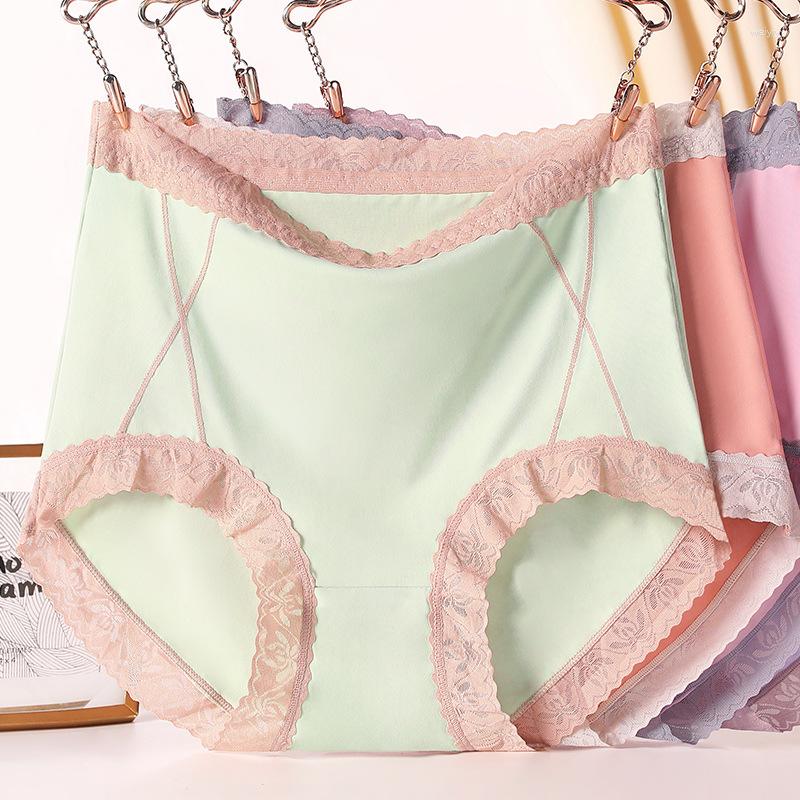 Women's Panties 3-Pack Women's Ice Silk Seamless High Waist Large Size 115KG Fashionable And Comfortable Lace Triangle Briefs, Package 7
Women's Panties 3-Pack Women's Ice Silk Seamless High Waist Large Size 115KG Fashionable And Comfortable Lace Triangle Briefs, Package 7