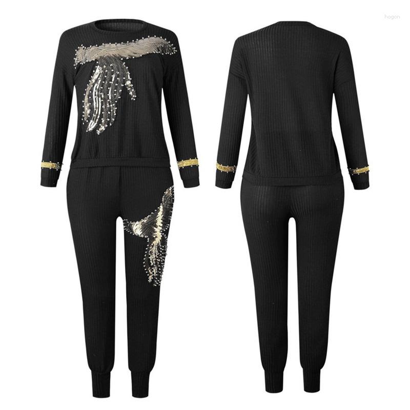 Ethnic Clothing Arrive Spring Fashion Two Piece Set Women Phoenix Sequins Diamond Casual Sportsuit Black O-Neck Long Sleeve&Long
Ethnic Clothing Arrive Spring Fashion Two Piece Set Women Phoenix Sequins Diamond Casual Sportsuit Black O-Neck Long Sleeve&Long