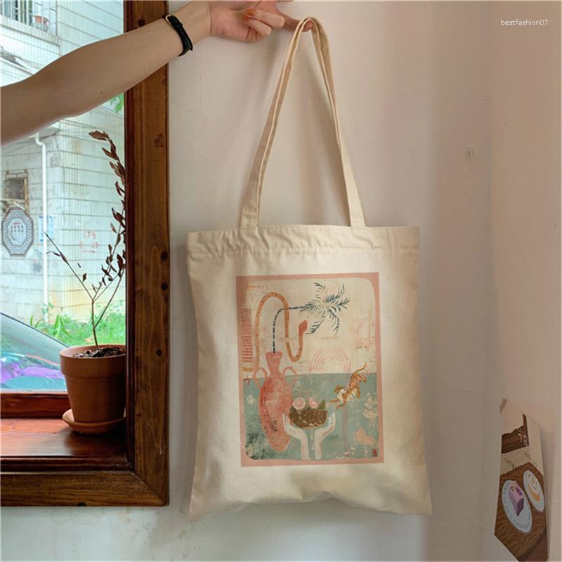 Shopping Bags Bag Cartoon Pattern Eco-friendly Fashion Tote Casual White Reusable Canvas Basic Ladies Harajuku, 26
Shopping Bags Bag Cartoon Pattern Eco-friendly Fashion Tote Casual White Reusable Canvas Basic Ladies Harajuku, 26