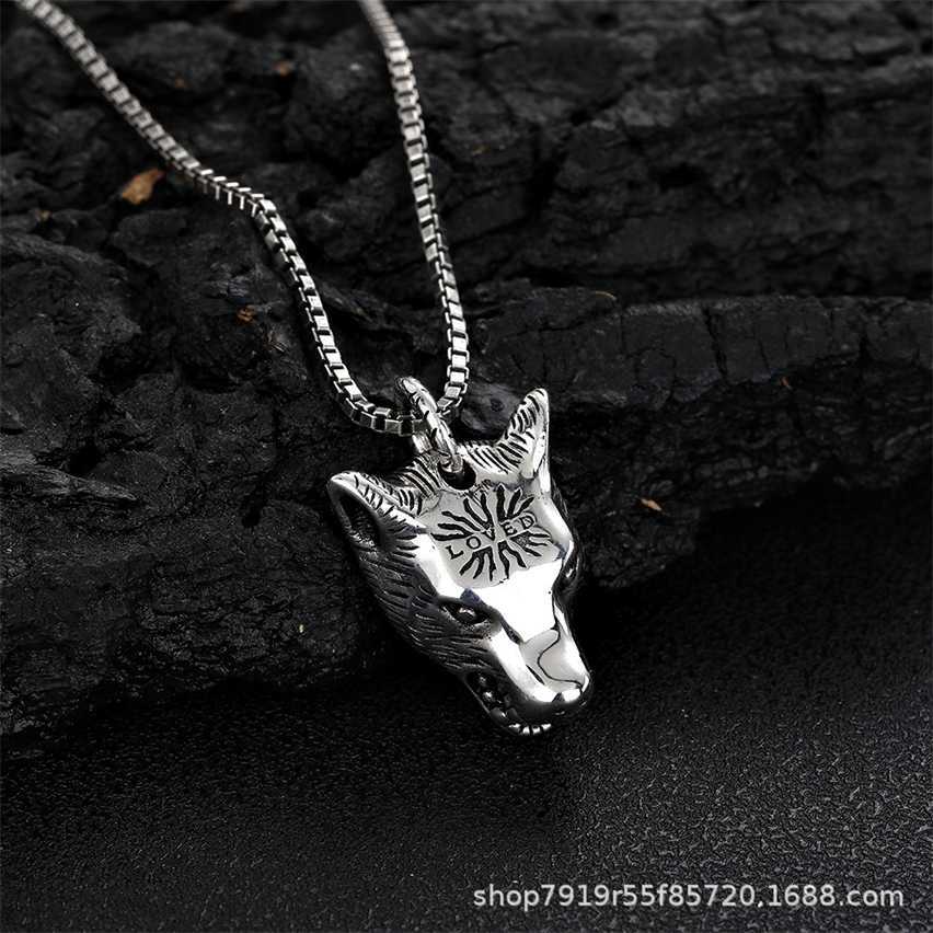 2023 Gujia S925 Sterling Fashion Wolf Head Men's and Women's Punk Silver Necklace Gift, White
2023 Gujia S925 Sterling Fashion Wolf Head Men's and Women's Punk Silver Necklace Gift, White