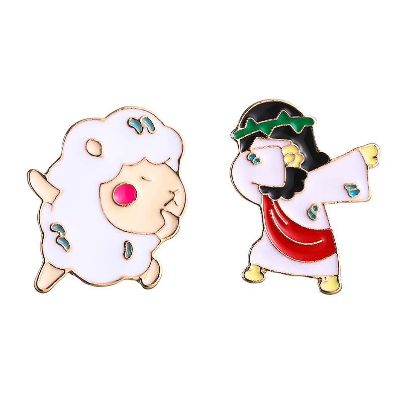 Brooches Pins and Cliprs for Women Fashion Enamel Animal Dancing Sheep Metal Jewelry Dress Cloths Bags Decor Funny Cute Badge Wholesale
Brooches Pins and Cliprs for Women Fashion Enamel Animal Dancing Sheep Metal Jewelry Dress Cloths Bags Decor Funny Cute Badge Wholesale