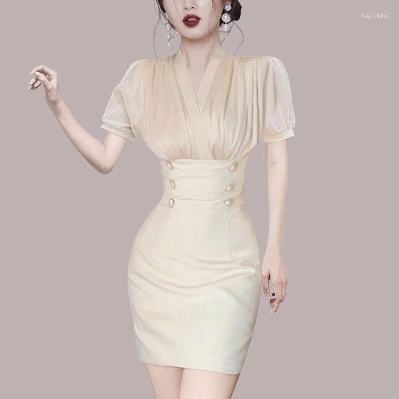 Party Dresses Korean Fashion Corset Mini Dress For Women Summer 2023 Short Sleeve Wrap Sexy Ladies Streetwear Sheer Chiffon, Beige
Party Dresses Korean Fashion Corset Mini Dress For Women Summer 2023 Short Sleeve Wrap Sexy Ladies Streetwear Sheer Chiffon, Beige