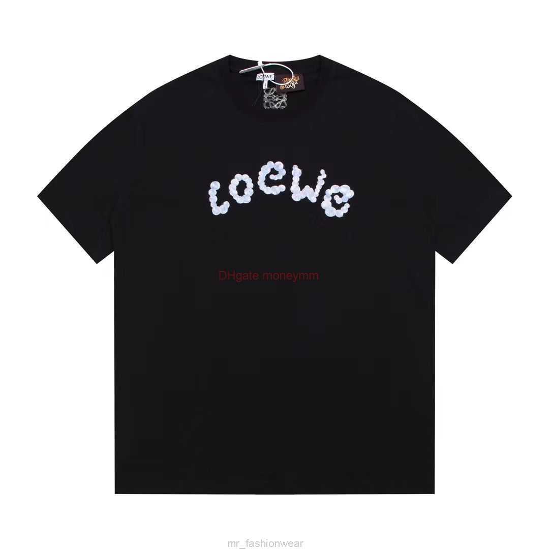 Designer Fashion Clothing Tees Tshirts Loewe 23 Summer New Rainbow Bubble Embroidered Round Neck Tshirt Unisex Network Red Versatile Casual Top Luxury Casual Stree, Black
Designer Fashion Clothing Tees Tshirts Loewe 23 Summer New Rainbow Bubble Embroidered Round Neck Tshirt Unisex Network Red Versatile Casual Top Luxury Casual Stree, Black