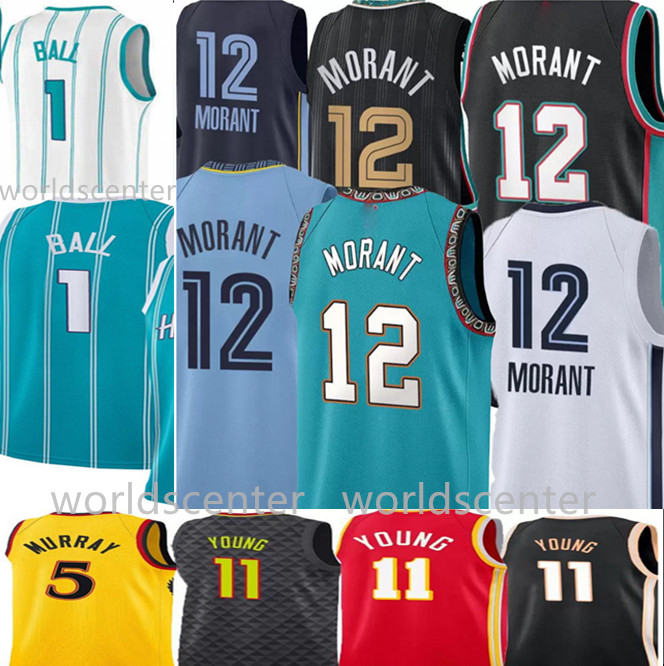 Ja 12 Morant Jersey LaMelo 1 Ball Trae Young Mens White Black Yellow Green blue mens stitched basketball jerseys 2023, As
Ja 12 Morant Jersey LaMelo 1 Ball Trae Young Mens White Black Yellow Green blue mens stitched basketball jerseys 2023, As