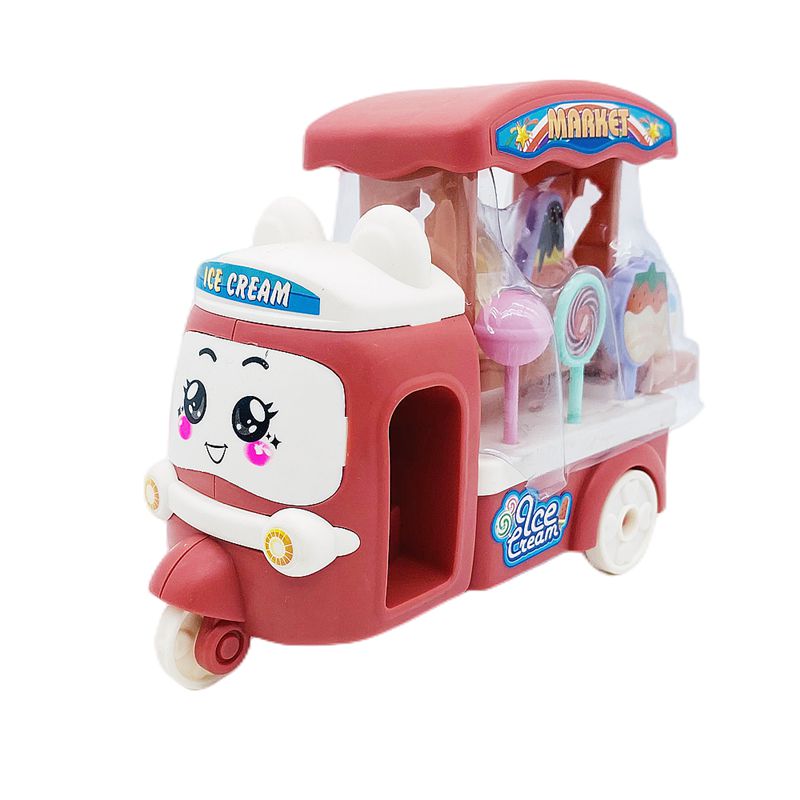 Kawaii Items Kids Toys Free Shipping Ice Cream Car Miniature Dollhouse Accessories For Barbie DIY Children Game Birthday Gifts