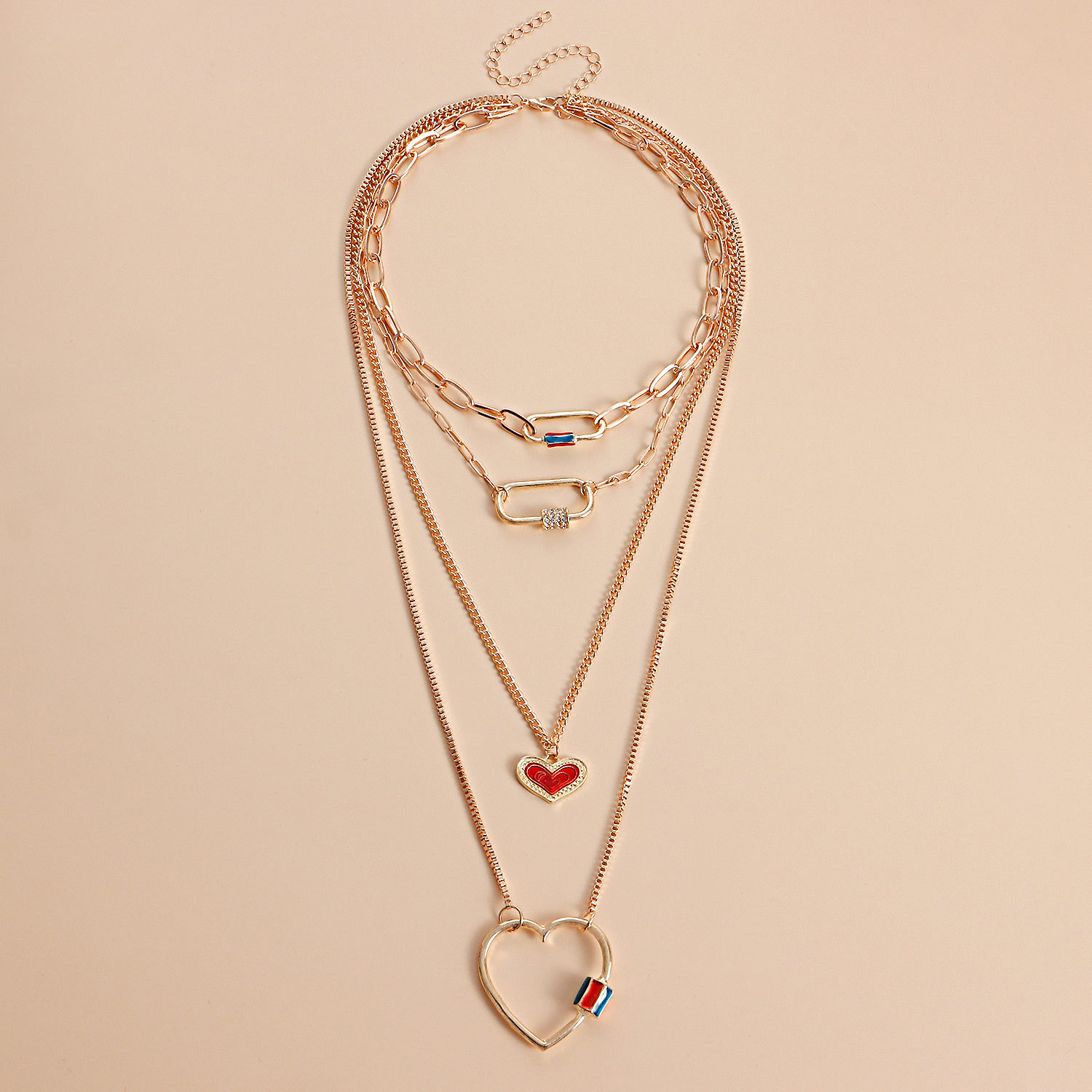 necklaces designer jewlery geometric drop glaze hollow heart pendant necklace woman, creative punk temperament multi-layer necklace gift for women
necklaces designer jewlery geometric drop glaze hollow heart pendant necklace woman, creative punk temperament multi-layer necklace gift for women