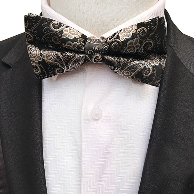 Classic Self Bow Ties for Man Paisley Striped Floral Mens BowTie Silk Necktie Wedding Jacquard Shirt Bowtie WEDDING BOWTIES