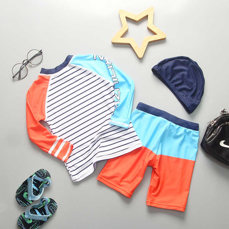 Top Quality Boy Swimsuit UPF50 UV Protection Summer Baby Toddler Swimwear Children's Bathing Suit Beach Pool Surf Swimming Wear L230625