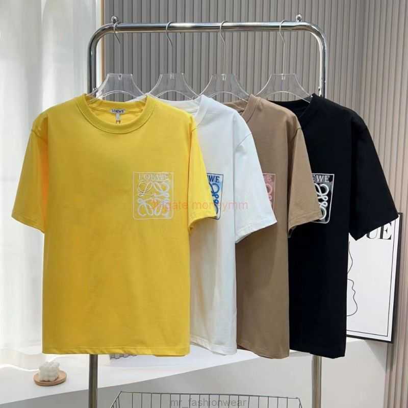 Designer Fashion Clothing Tees Tshirts Loewe Summer New Loe Luo Family Short Sleeve Mens and Womens Korean Embroidery Halo Dyed Tshirt Womens Round Neck Loose Couple, Black
Designer Fashion Clothing Tees Tshirts Loewe Summer New Loe Luo Family Short Sleeve Mens and Womens Korean Embroidery Halo Dyed Tshirt Womens Round Neck Loose Couple, Black