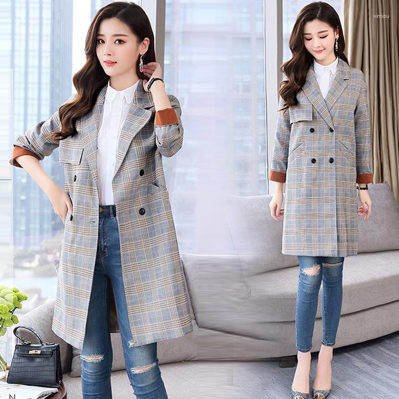 Women's Trench Coats YASUGUOJI Spring 2023 Casual Gray Plaid Coat Women Loose Classic Business Outwear Female Double Breasted Windbreaker, Beige
Women's Trench Coats YASUGUOJI Spring 2023 Casual Gray Plaid Coat Women Loose Classic Business Outwear Female Double Breasted Windbreaker, Beige