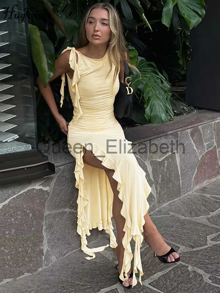 Casual Dresses Hugcitar Women Elegant Solid Sleeveless Ruffles Patchwork Slit Sexy Slim Maxi Dress 2023 Summer Birthday Party Festival Clothes J230625, Apricot
Casual Dresses Hugcitar Women Elegant Solid Sleeveless Ruffles Patchwork Slit Sexy Slim Maxi Dress 2023 Summer Birthday Party Festival Clothes J230625, Apricot