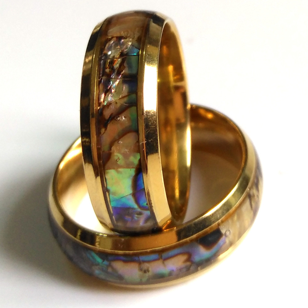 Men Women Stainless steel Shell Rings Finger Ring Wedding Engagement Ring Wholesale Jewelry Lot