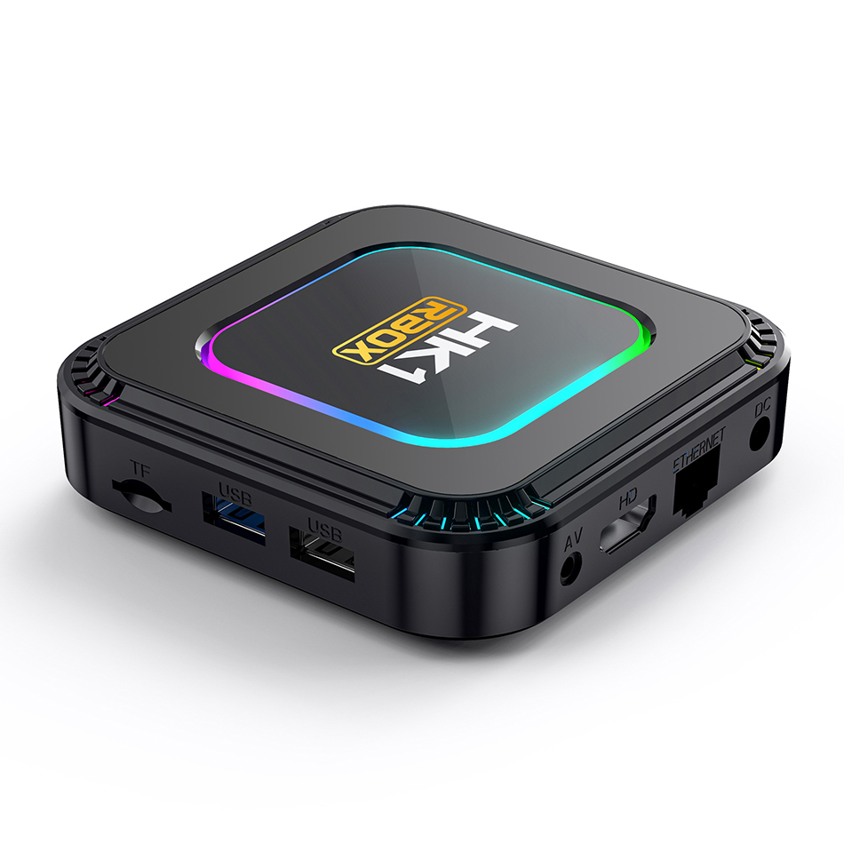 HK1 RBOX K8 TV Box Android 13 8K RGB Light 4GB 128GB RK3528 WiFi6 Dual Wifi Smart TV Box Set Top Receiver