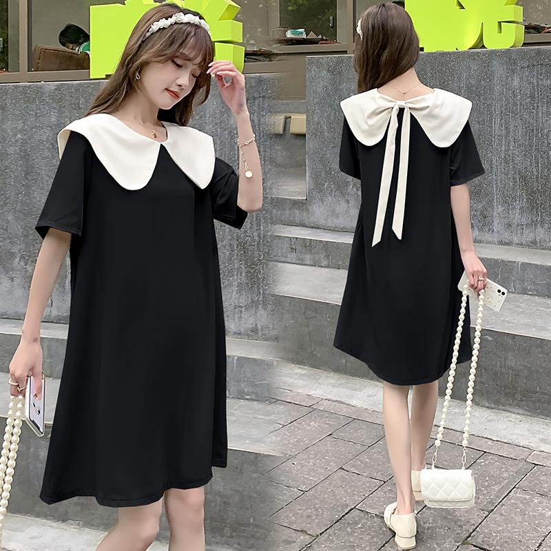 Dresses 1990# 2022 Summer Korean Fashion Maternity Dress Sweet Lovely Loose Straight Clothes for Pregnant Women Chic Ins Pregnancy, Blue
Dresses 1990# 2022 Summer Korean Fashion Maternity Dress Sweet Lovely Loose Straight Clothes for Pregnant Women Chic Ins Pregnancy, Blue
