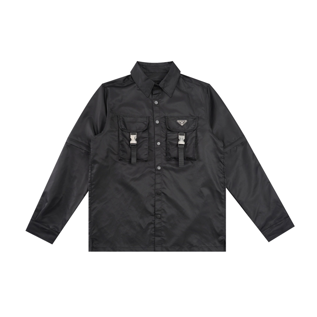 Designer Mens Jackets Woman Fashion Jackets Casual Sun Protection Shirt Stylish Detachable Sleeves Shirts Recycled Nylon Windbreaker 23FW, Black
Designer Mens Jackets Woman Fashion Jackets Casual Sun Protection Shirt Stylish Detachable Sleeves Shirts Recycled Nylon Windbreaker 23FW, Black