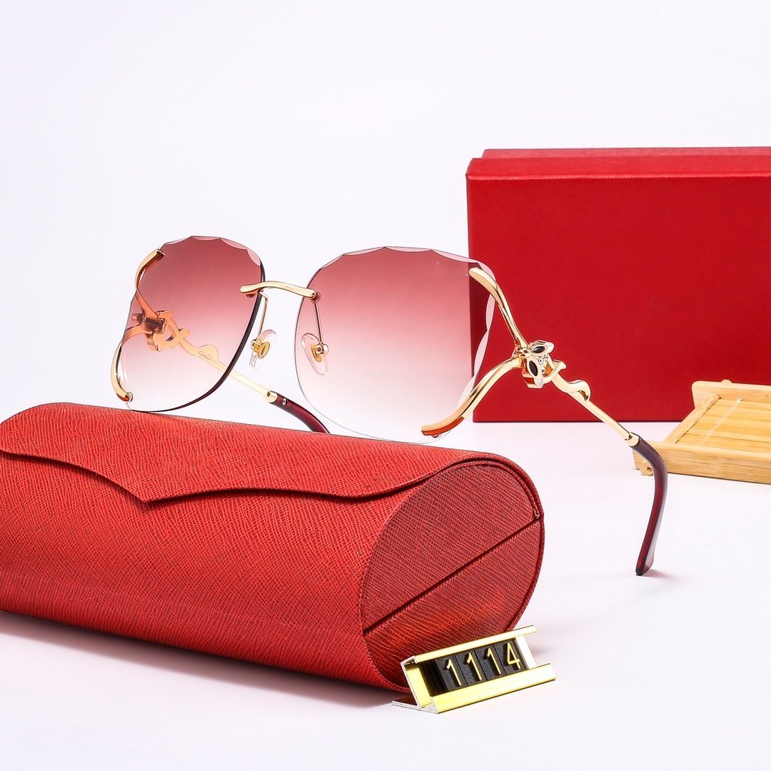 Cartiger eyewear designer sunglasses mens glasses eyeglass rimless fit men woman option shades polarize eye protection outdoor riding fashion classic beach
Cartiger eyewear designer sunglasses mens glasses eyeglass rimless fit men woman option shades polarize eye protection outdoor riding fashion classic beach