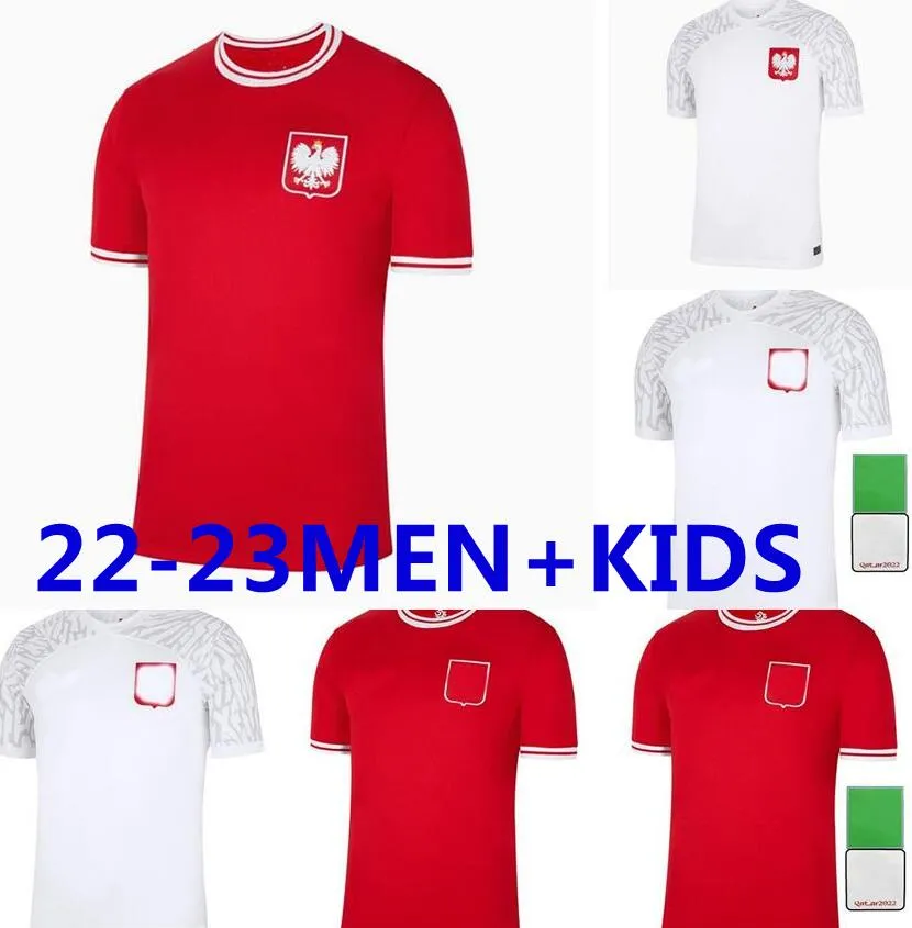 Polen 2022 LEWANDOWSKI Soccer Jersey Home away Polonia 2023 world cup GROSICKI PISZCZEK MILIK Polish football Shirt uniform 22 23 women chil
Polen 2022 LEWANDOWSKI Soccer Jersey Home away Polonia 2023 world cup GROSICKI PISZCZEK MILIK Polish football Shirt uniform 22 23 women chil