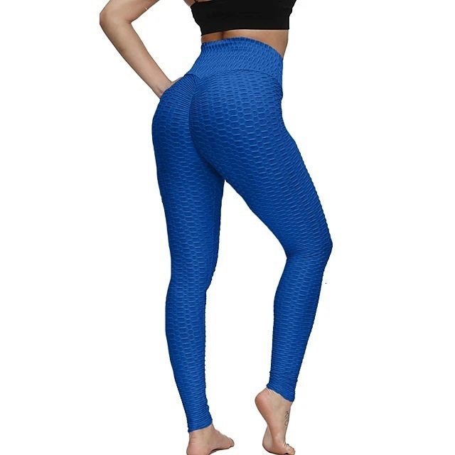Women's Leggings 17-color bubble pants mesh red INS hip jacquard yoga pants sports leggings women 230324