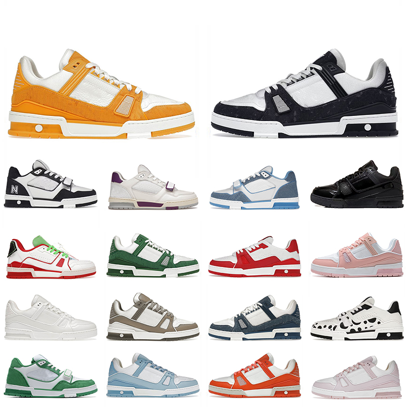 Monogram Denim Luxury Virgil Trainer Low Designer Casual Shoes Abloh Velcro Strap Signature YK Yayoi Kusamas Calfskin White Black Pink Women Mens Platform Sneakers, B24 36-45 yellow monogram denim white
Monogram Denim Luxury Virgil Trainer Low Designer Casual Shoes Abloh Velcro Strap Signature YK Yayoi Kusamas Calfskin White Black Pink Women Mens Platform Sneakers, B24 36-45 yellow monogram denim white