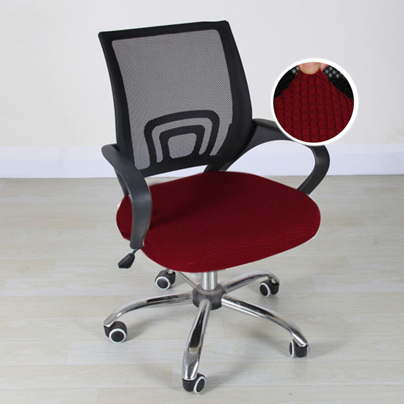 Chair Covers Elastic Office Cover Stretch Computer Gamer Rotating Armchair Seat Protector Fundas Para Sillas Antidust 230626