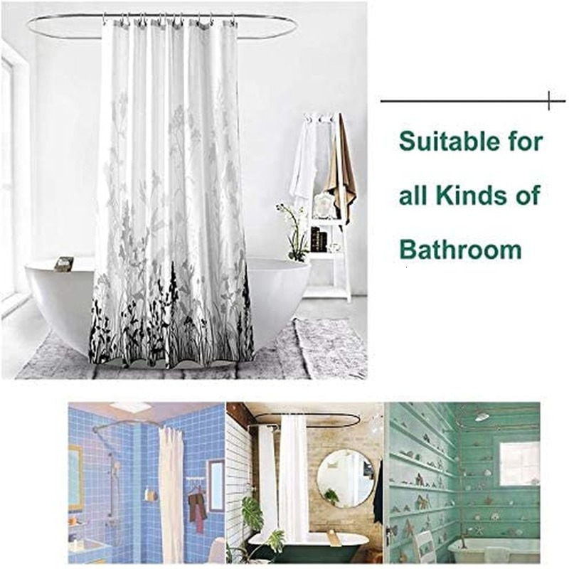 Shower Curtains Blooming Flowers Rose Butterfly Curtain Set Waterproof Bathroom Toilet Seat Cover Bath NonSlip Mat Rug Carpet Decor 230625
