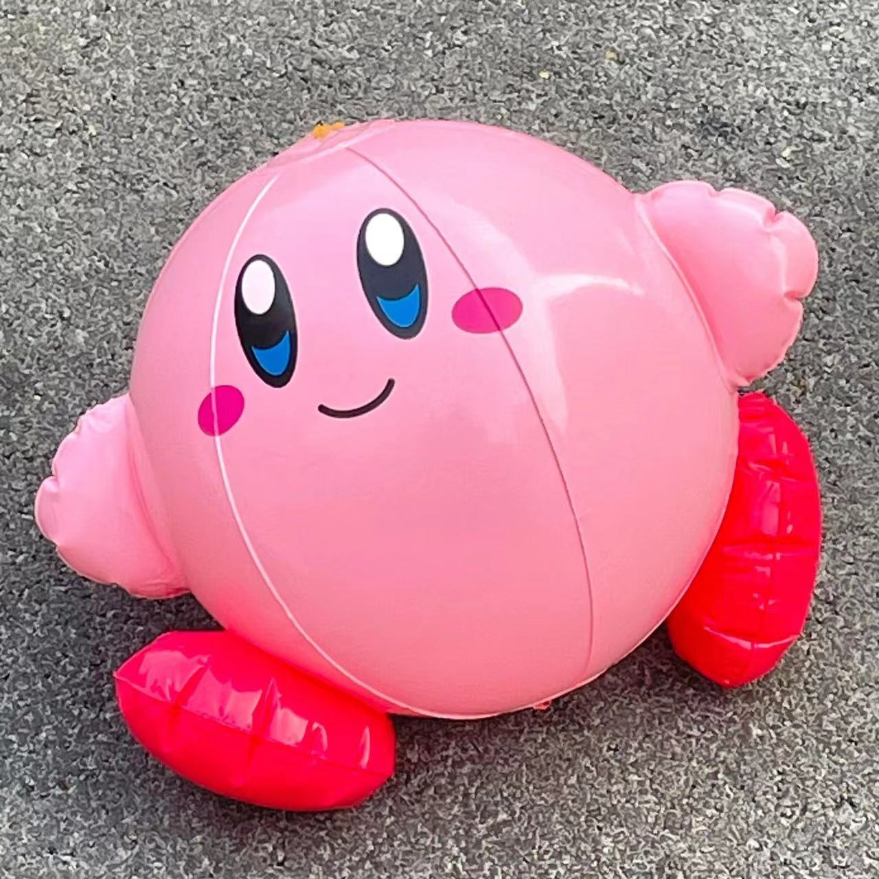 Party Balloons 1pcs cartoon star kirby anime figure kawaii stretch balloon 3D kirby silicone beach ball party toys kids birthday gift toys 230625