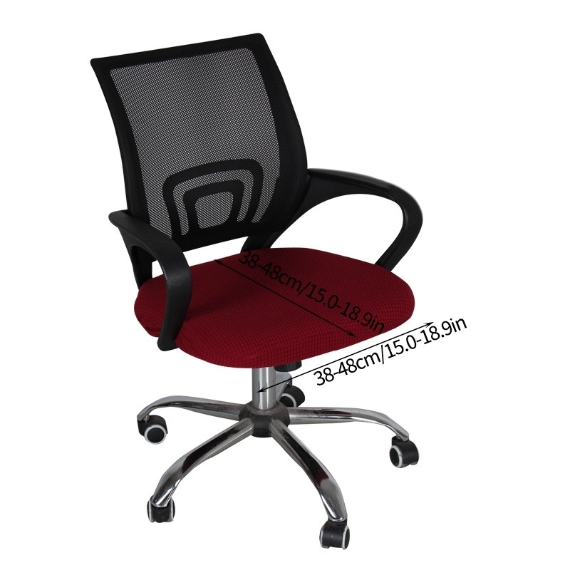 Chair Covers Elastic Office Cover Stretch Computer Gamer Rotating Armchair Seat Protector Fundas Para Sillas Antidust 230626