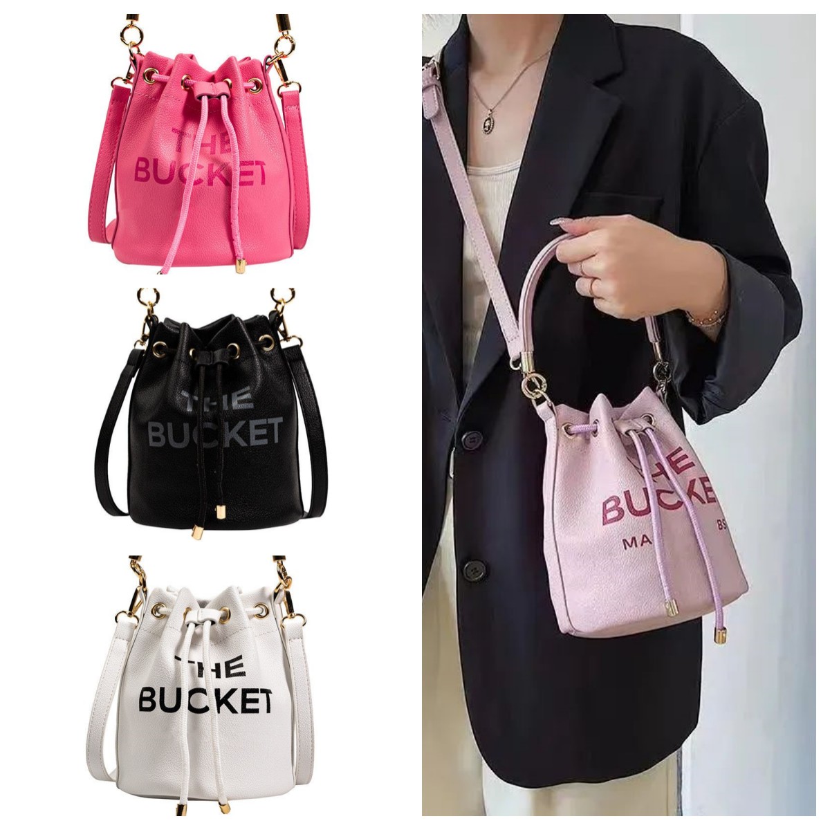 crossbody designer bags Classic marc Cannes Modeling leather mini bag luxurys handbags Women's Bags cross body Bucket Bag Lavender pink Backpack with chain strap, 6-14*14*17cm
crossbody designer bags Classic marc Cannes Modeling leather mini bag luxurys handbags Women's Bags cross body Bucket Bag Lavender pink Backpack with chain strap, 6-14*14*17cm