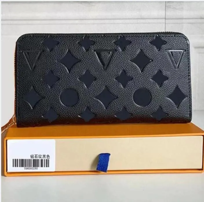 2022 Fashion flowers designer zipper wallets luxurys Men Women leather bags High Quality Classic Letters coin Purse Original Box Plaid card holder M60171B1