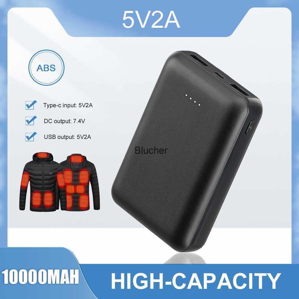 Cell Phone Power Banks Power Bank 10000mAh Portable Charging Mobile Phone External Battery 5V 2A Fast Heating Vest Jacket Electric Heating Equipment C