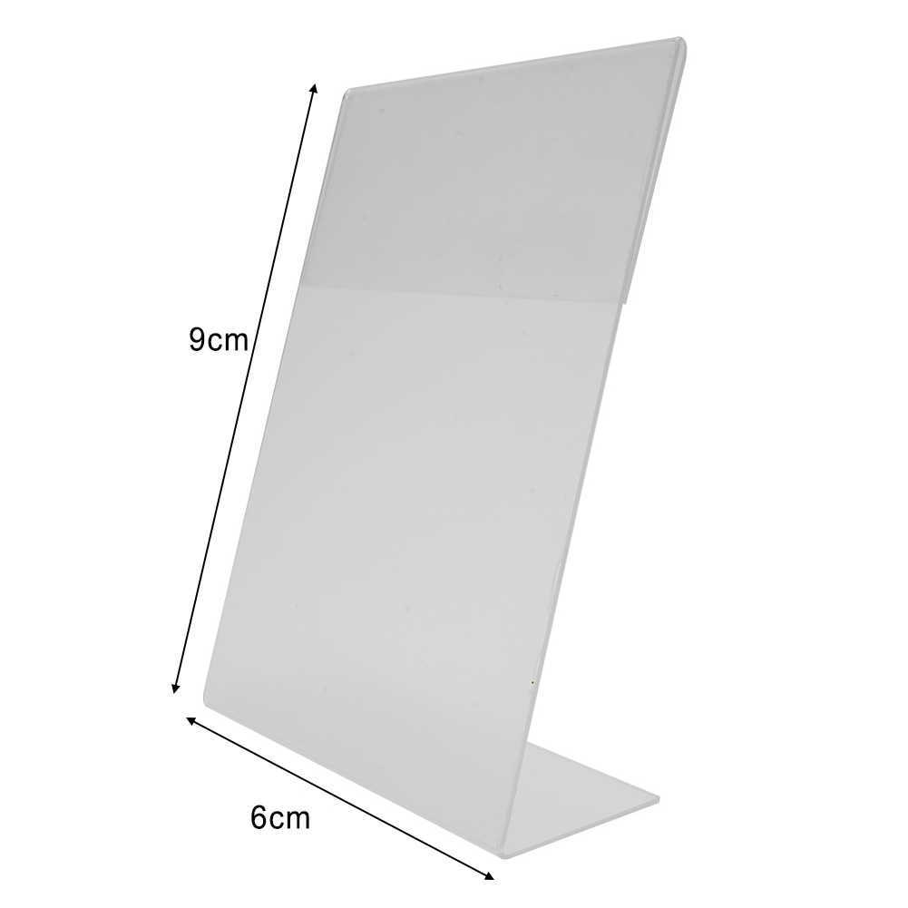 2 Size Transparent Acrylic Display Stand Desk Display Card Stand Office Business Shelf Clear Cards Stand Desktop Holder