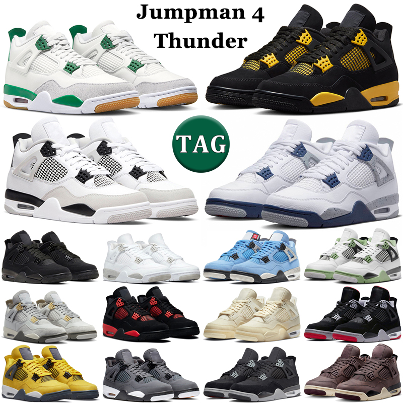 Jumpman 4 basketball shoes men women j4 4s Pine Green Fire Red Thunder Military Black Cat Midnight Navy Seafoam University Blue mens trainers outdoor sports sneakers
Jumpman 4 basketball shoes men women j4 4s Pine Green Fire Red Thunder Military Black Cat Midnight Navy Seafoam University Blue mens trainers outdoor sports sneakers