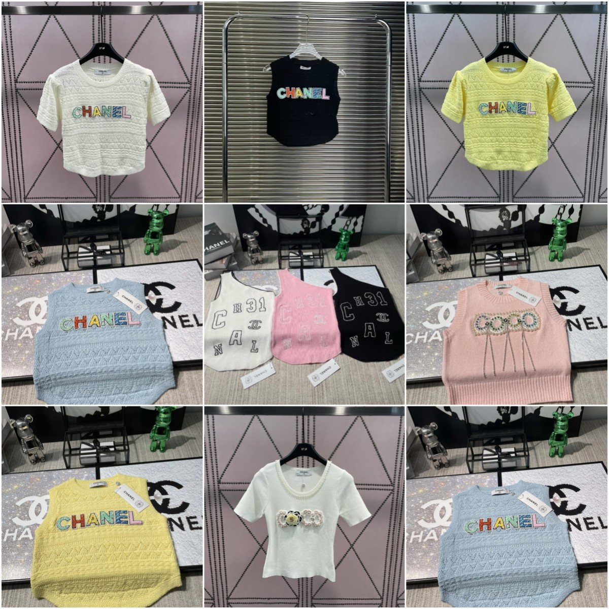 Hollow Out Knit Ves… - image