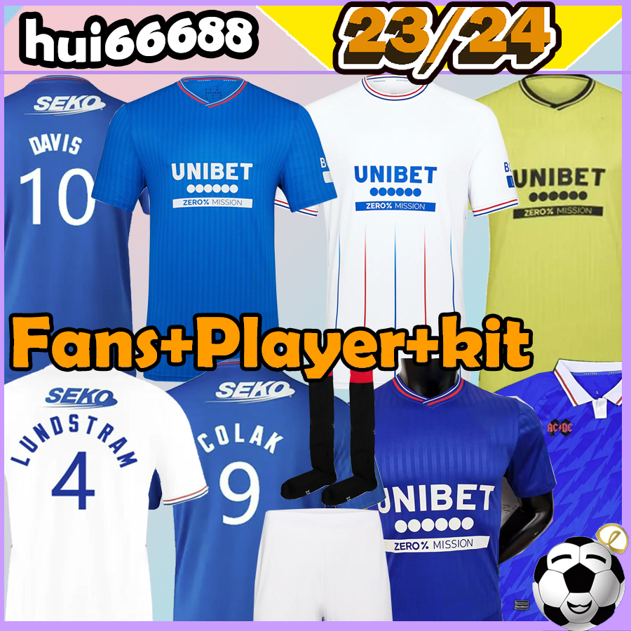 23/24 Rangers Soccer Jerseys GlaSGoW Home Away Goalkeeper TAVERNIER LUNDSTRAM HAGI COLAK DAVIS KENT MATONDO MORELOS FASHION JR 2023 2024 Men Kids Kits Football shirt, 2023 commemorative edition
23/24 Rangers Soccer Jerseys GlaSGoW Home Away Goalkeeper TAVERNIER LUNDSTRAM HAGI COLAK DAVIS KENT MATONDO MORELOS FASHION JR 2023 2024 Men Kids Kits Football shirt, 2023 commemorative edition