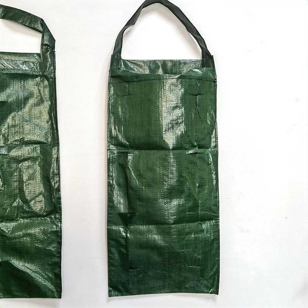 Wall Hanging Vertical Garden Strawberry Plant Grow Bags Plants Flower Tomato Growing Bag Hanging Vegetable Grow Bag 4/6/8Pockets