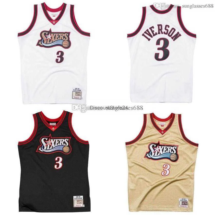NBAs Stitched Allen Iverson Jersey S-6XL Mitchell Ness 1997-98 Mesh Hardwoods Classics retro basketball jerseys Men Women Youth, 14
NBAs Stitched Allen Iverson Jersey S-6XL Mitchell Ness 1997-98 Mesh Hardwoods Classics retro basketball jerseys Men Women Youth, 14