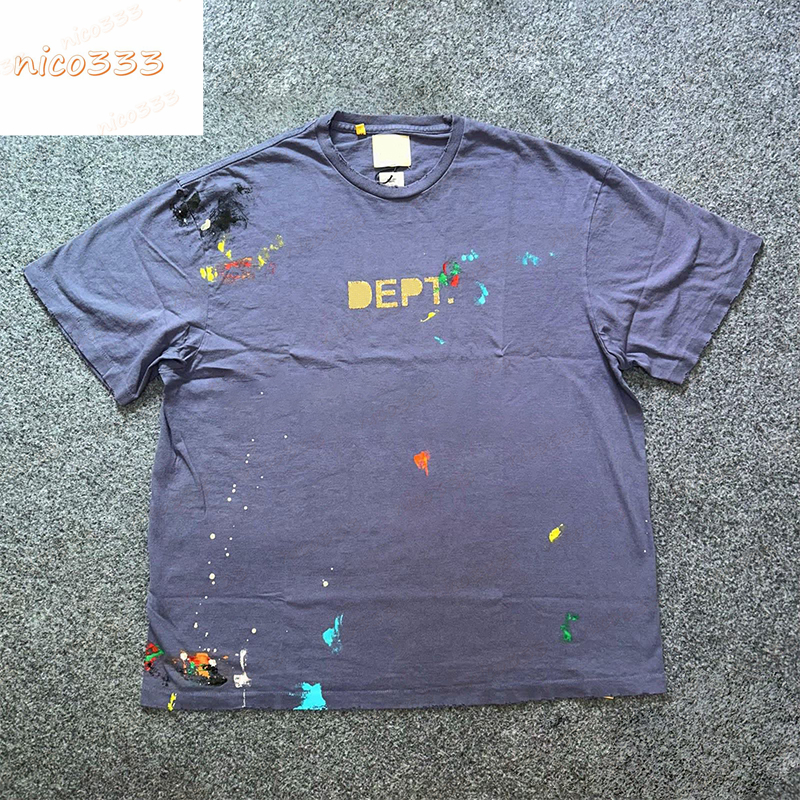 23ss New t shirt GA Depts ink stamping letters blue print cotton loose round neck versatile men and women street trend short sleeve, #03
23ss New t shirt GA Depts ink stamping letters blue print cotton loose round neck versatile men and women street trend short sleeve, #03