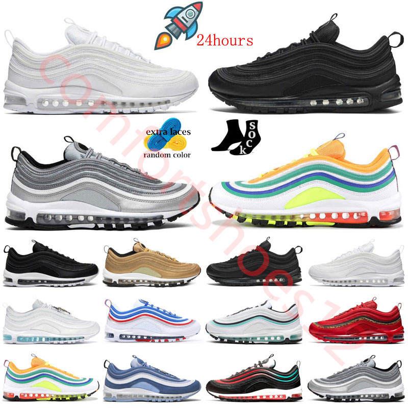 Trainers Max 97 Men Casual Shoes Black Triple White Platinum Tint Spruce Aura Cool Grey Metallic Gold Women Designer 97s Mahogany Mink Sliver Bullet Sneakers outdoor, Color #22
Trainers Max 97 Men Casual Shoes Black Triple White Platinum Tint Spruce Aura Cool Grey Metallic Gold Women Designer 97s Mahogany Mink Sliver Bullet Sneakers outdoor, Color #22