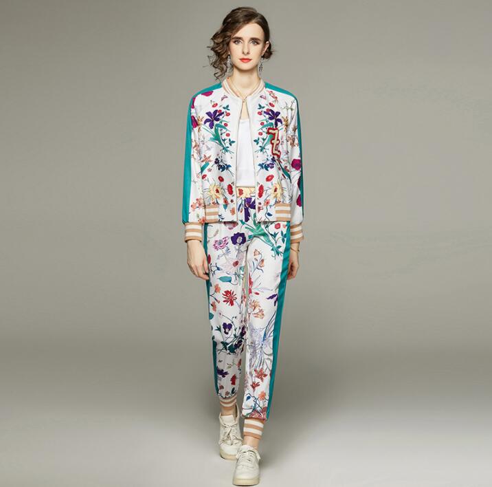 Designer brand tracksuit Womens Hooded Zipper Coat Pants Sports Suit high-quality sports suit womens clothing