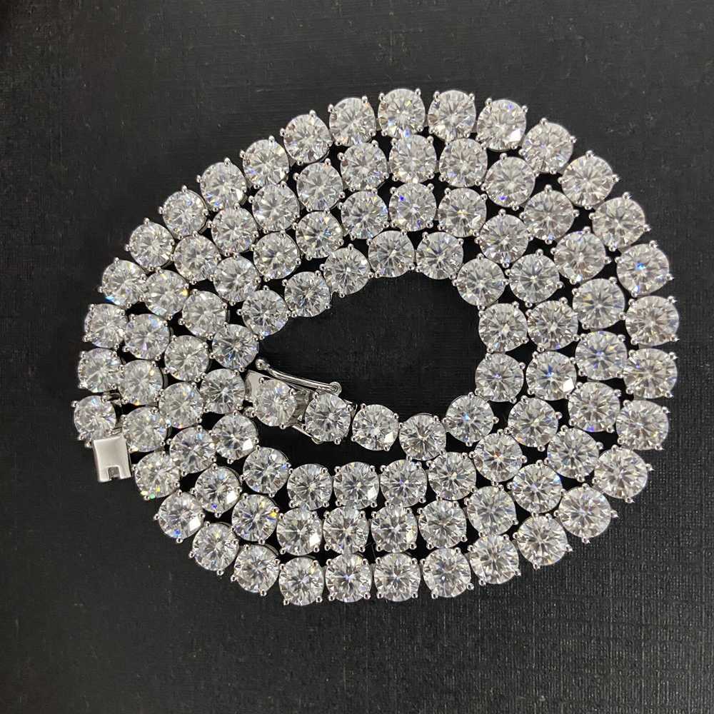 Hq Gems 18 Inch 5mm 925 Sterling Silver Iced Out Moissanite Diamond Hip Hop Jewelry Tennis Necklace Chain for Men
Hq Gems 18 Inch 5mm 925 Sterling Silver Iced Out Moissanite Diamond Hip Hop Jewelry Tennis Necklace Chain for Men