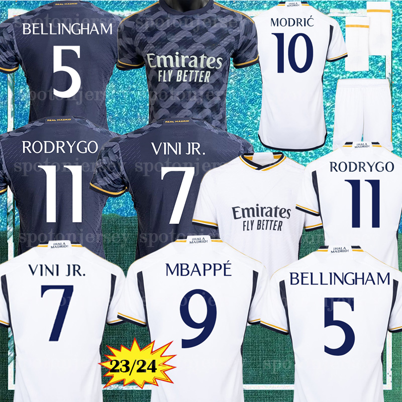 23 24 MBAPPE #9 Real Madrids fans Player Soccer Jerseys BENZEMA BELLINGHAM 2023 VINI JR football shirts camiseta de futbol men kids kit uniforms MODRIC tops, Player-league-away
23 24 MBAPPE #9 Real Madrids fans Player Soccer Jerseys BENZEMA BELLINGHAM 2023 VINI JR football shirts camiseta de futbol men kids kit uniforms MODRIC tops, Player-league-away