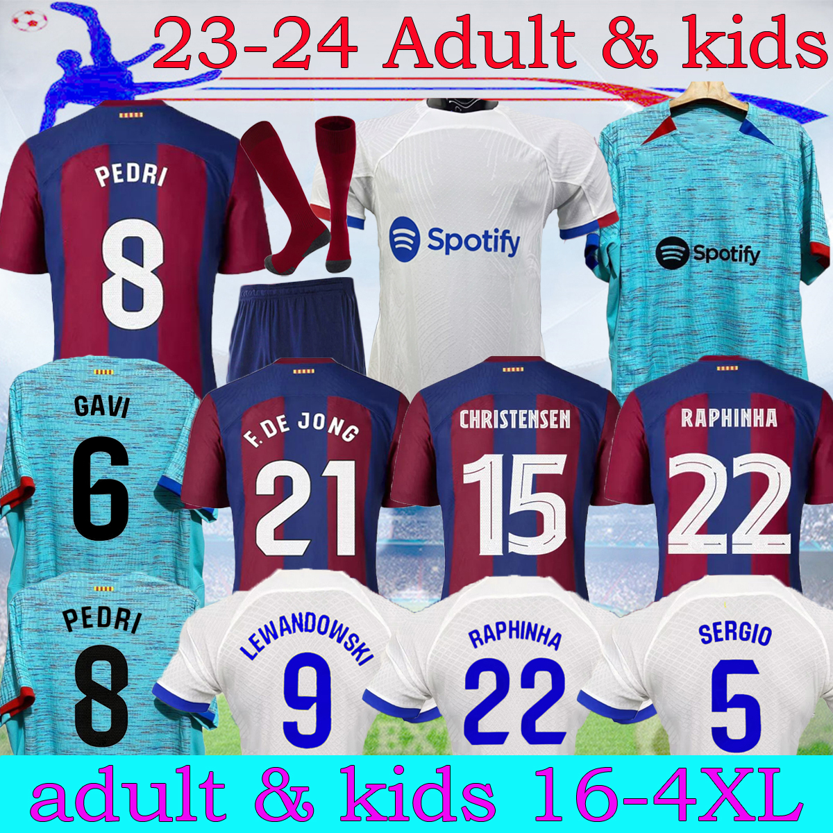 16-4XL 23 24 barcelona soccer jerseys ANSU FATI FERRAN 2023 GUNDOGAN home away fans player LEWANDOWSKI R. ARAUJO PEDRI O. DEMBELE F. DE JONG Raphinha kit shirt men kids, 22-23 away fans
16-4XL 23 24 barcelona soccer jerseys ANSU FATI FERRAN 2023 GUNDOGAN home away fans player LEWANDOWSKI R. ARAUJO PEDRI O. DEMBELE F. DE JONG Raphinha kit shirt men kids, 22-23 away fans