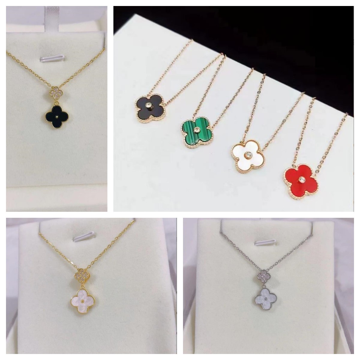 Fashion Classic Designer Necklace jewelry 4 Four Leaf Clover Charm Withdiamonds Necklaces for Women Chirstmas Thanksgiving Day gifts
Fashion Classic Designer Necklace jewelry 4 Four Leaf Clover Charm Withdiamonds Necklaces for Women Chirstmas Thanksgiving Day gifts
