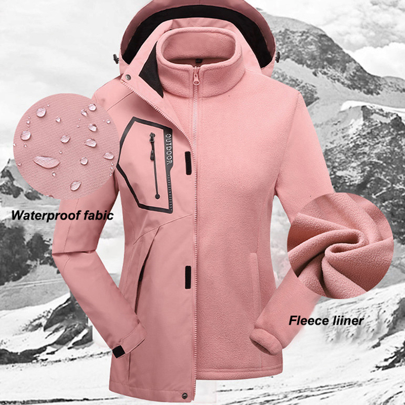 Women Ski Suit Waterproof Fleece Ski Jacket Pants Female Skiing Snowboard Suits Women's Winter Sports Warm Breathable Ski Set