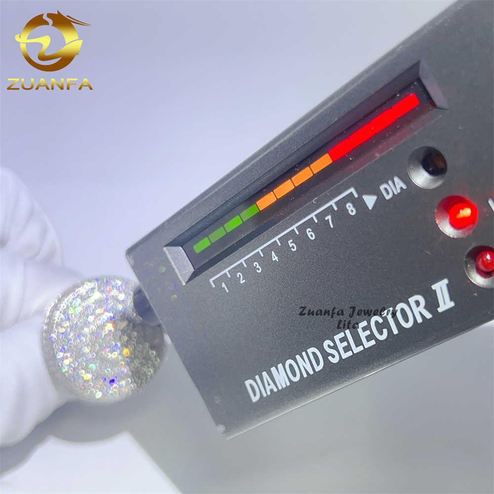 Custom Big Hip Hop Rapper 925 Sterling Silver Vvs Moissanite Iced Out Men Diamond Ring