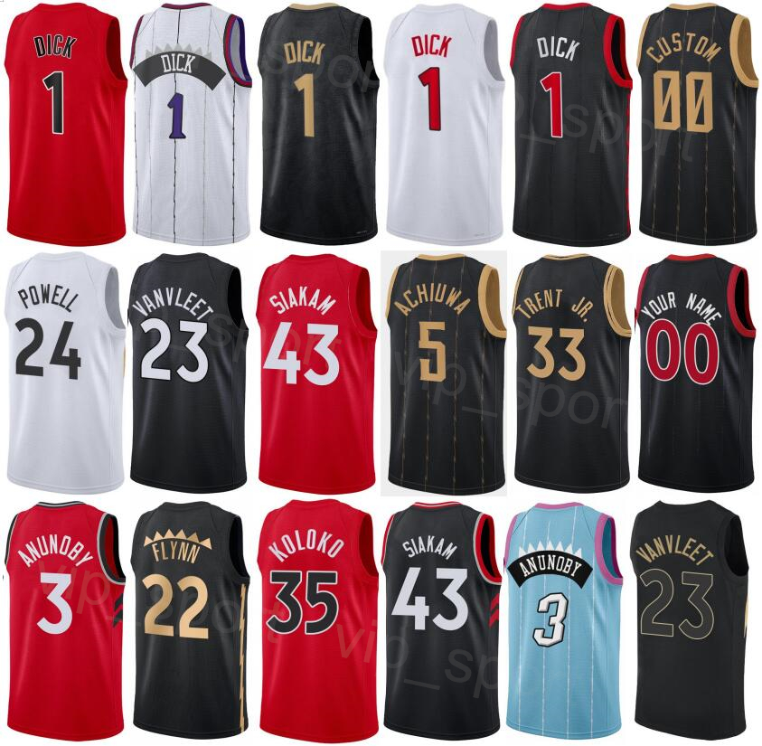 Printed City Basketball Gradey Dick Jerseys 1 Scottie Barnes 4 Fred VanVleet 23 Pascal Siakam 43 Precious Achiuwa Chris Boucher Malachi Flynn Jakob Poeltl Men Women, Black
Printed City Basketball Gradey Dick Jerseys 1 Scottie Barnes 4 Fred VanVleet 23 Pascal Siakam 43 Precious Achiuwa Chris Boucher Malachi Flynn Jakob Poeltl Men Women, Black