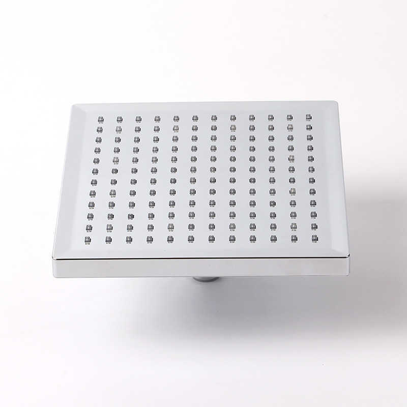 Bathroom Shower Heads Inch Stainless LED Waterfall Shower Head Bathroom Square 20cm Big Panel Rainfall Showerhead Ceiling Mounted R230627