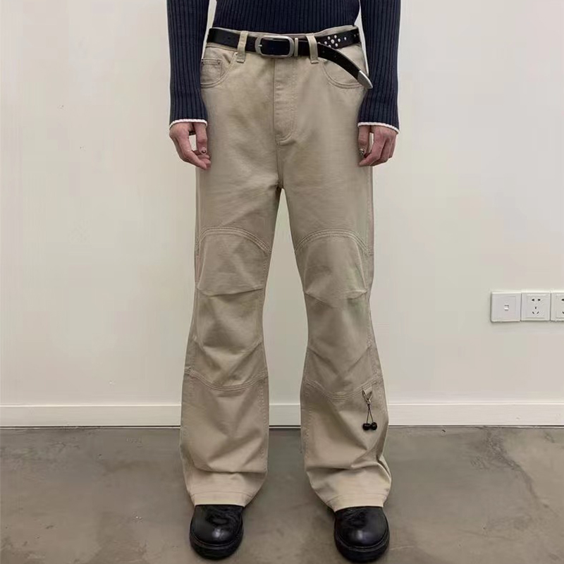 Original Raf archive Simons Black pants Men Flared Pants for Men Oversized Pants Trend Fashion Pants Men Hiphop Streetwear Cherry Decorative Pants